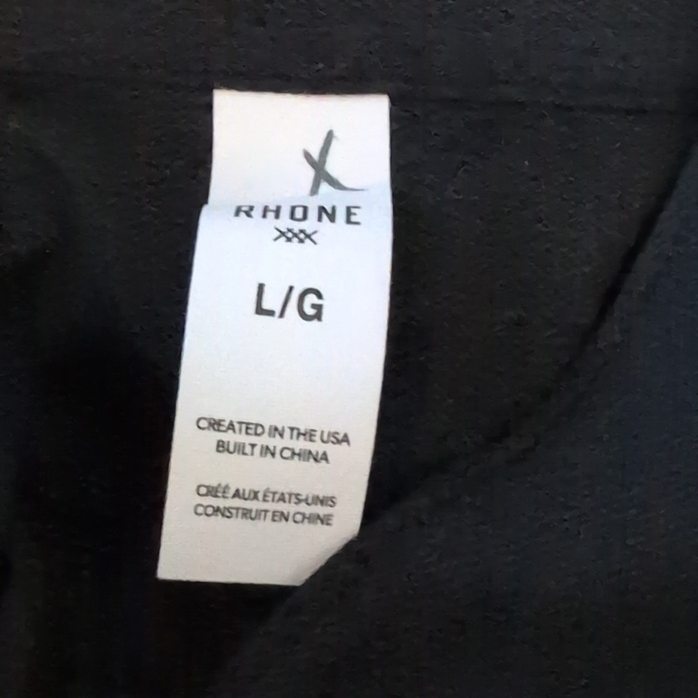 Rhone Men's Rise 1/4 Zip Pullover Sweater - Black - Picture 6 of 6